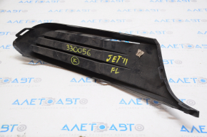 Front bumper grille side left VW Jetta 11-14 USA without fog lights, crack