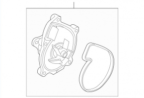 Water pump Mini Cooper Countryman R60 10-16, without pulley