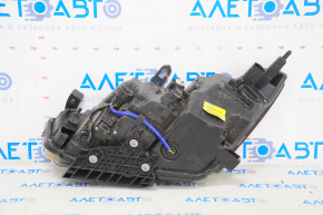 Headlight front right complete Infiniti Q50 14-19 without AFS, LED with lower mount and bracket, water damage