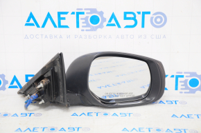 Right side mirror complete Infiniti Q50 14-20 7 pins, turn signal, blue