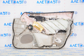 Door trim card front left Infiniti Q50 14-20 gray, plastic turned white