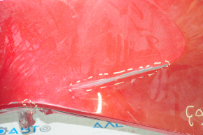 Rear bumper bare Toyota Camry v70 18-24 L/LE/XLE without parking sensors red 3T3, torn, pressed, broken fastener, tears
