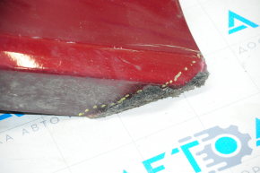 Rear bumper bare Toyota Camry v70 18-24 L/LE/XLE without parking sensors red 3T3, torn, pressed, broken fastener, tears