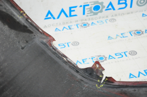 Rear bumper bare Toyota Camry v70 18-24 L/LE/XLE without parking sensors red 3T3, torn, pressed, broken fastener, tears