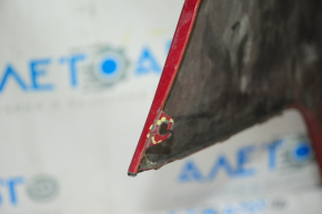 Rear bumper bare Toyota Camry v70 18-24 L/LE/XLE without parking sensors red 3T3, torn, pressed, broken fastener, tears