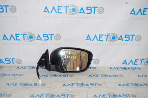 Side mirror right complete Nissan Rogue 14-16 5 pins, turn signal, red NAH