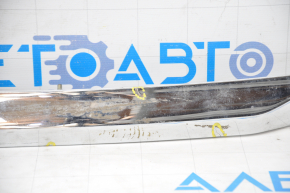 Lexus RX350 RX450h trunk door molding 10-15 chrome under the camera, cracks, no 2 fasteners, scratch