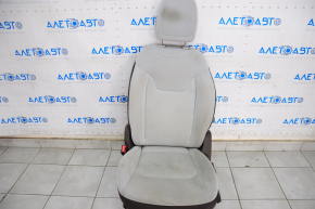 Driver's seat Jeep Renegade 15-17 without airbag, mechanics, cloth, gray with brown, for dry cleaning