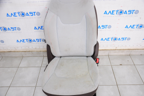 Passenger seat Jeep Renegade 15-17 without airbag, mechanics, cloth, gray with brown, for dry cleaning