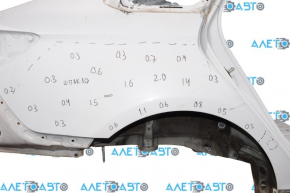 Quarter wing rear right Hyundai Sonata 15-19 white, putty, butt, on the body