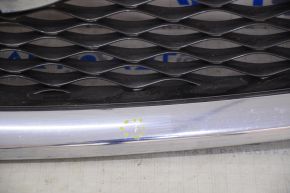 Radiator grill grill Infiniti Q50 14-17 with emblem, pokes on chrome