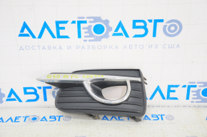 Left fog light frame Infiniti Q50 14-17 chrome, broken fasteners