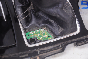Center console trim with cup holders Infiniti Q50 14-15 without automatic transmission mode trim