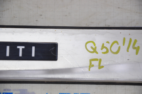 Door sill trim front left outer Infiniti Q50 14-24 with illumination, butt, rubbed