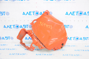 Rear bumper bare right fang Jeep Renegade 15-23 orange, tears, broken fasteners
