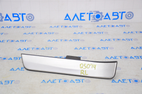 Door sill trim rear left outer Infiniti Q50 14-20 chrome