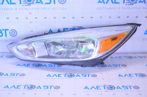 Headlight front left bare Ford Focus mk3 15-18 rest, halogen, light, cobweb