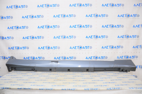 Right threshold Infiniti Q50 14-20 blue, cracked, worn, crack in fastening