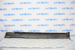 Right threshold Infiniti Q50 14-20 blue, cracked, worn, crack in fastening