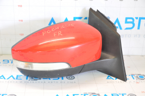 Side mirror right complete Ford Focus mk3 15-18 rest 7 pins, turn signal, red