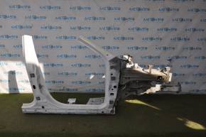 Quarter front right Jeep Cherokee KL 14-23 white, with central pillar