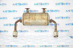 Muffler rear part with barrel Infiniti Q50 14-18 3.5, 3.7