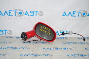 Side mirror right assembly Dodge Challenger 15-19 rest 5 pins, heated, red