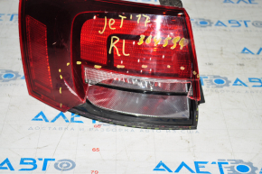 Light outer wing left VW Jetta 16-18 USA halogen dark, broken glass
