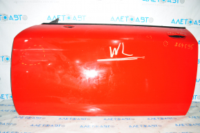 Door assembly front left Dodge Challenger 09-14 red PR3 bumps, dent