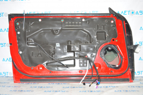 Door assembly front left Dodge Challenger 09-14 red PR3 bumps, dent