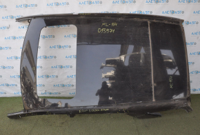 Metal roof for a Mercedes W164 ML with a sunroof, sawn off and dented.