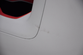 Console center armrest and cup holders Jeep Renegade 15-17 cloth, gray with brown, scratches