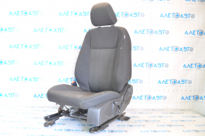 Driver's seat Ford Focus mk3 15-18 rest, without airbag, fur, cloth black, scuffs