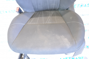 Driver's seat Ford Focus mk3 15-18 rest, without airbag, fur, cloth black, scuffs