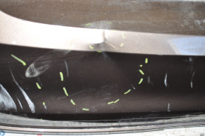 Bare rear bumper VW Jetta 15-18 USA Brown LH8Z, cracked, dented, scuffed, scratches, cracked