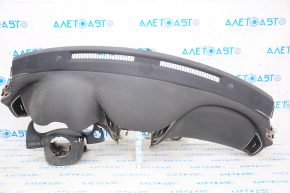 Torpedo front panel with AIRBAG Infiniti Q50 14-17 black, BOSE