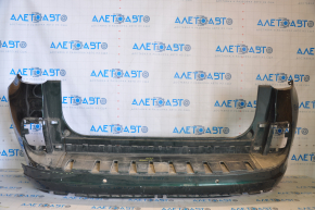 Bare rear bumper Fiat 500L 14-17 prerest Lounge for parking sensors, green, torn, broken mount