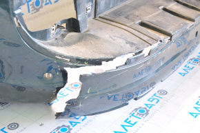 Bare rear bumper Fiat 500L 14-17 prerest Lounge for parking sensors, green, torn, broken mount