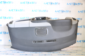 Torpedo front panel with AIRBAG Fiat 500L 14-14 prerest, black with gray inserts, scratches