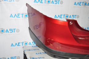 Rear bumper bare Nissan Rogue 14-16 red, scratches