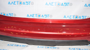 Rear bumper bare Nissan Rogue 14-16 red, scratches
