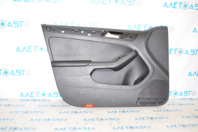 Door trim card front left VW Jetta 11-16 USA black, no overlay
