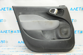 Door trim card front left Fiat 500L 14-16 black with gray insert cloth, dry cleanable, scratches