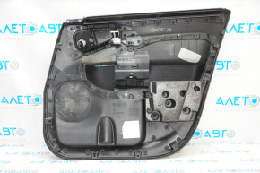 Door trim card front left Fiat 500L 14-16 black with gray insert cloth, dry cleanable, scratches