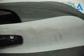 Door trim card front left Fiat 500L 14-16 black with gray insert cloth, dry cleanable, scratches