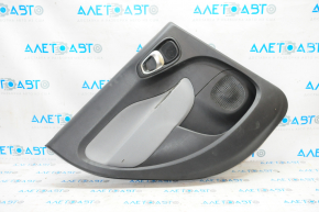 Door trim card rear left Fiat 500L 14-17 black with gray insert cloth, cut, scratches
