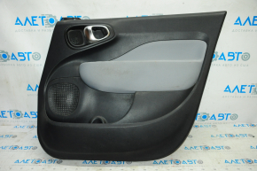 Door trim card front right Fiat 500L 14-17 black with gray insert, tear, scratches, for dry cleaning
