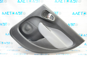 Door trim card rear right Fiat 500L 14-17 black with gray insert cloth, scratches