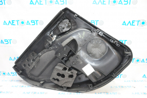 Door trim card rear right Fiat 500L 14-17 black with gray insert cloth, scratches