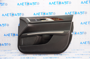 Door trim card front right Lincoln MKZ 13-16 black, scratches on chrome